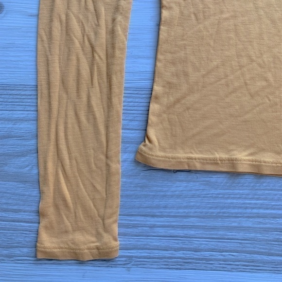 & OTHER STORIES gold long sleeve tee shirt size 0 - Picture 3 of 13